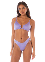 Load image into Gallery viewer, Lavander Wisteria Bia U Wire Bralette Bikini Top
