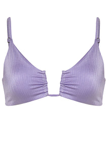Lavander Wisteria Bia U Wire Bralette Bikini Top