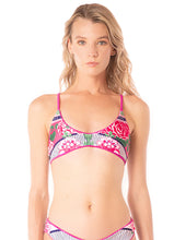 Load image into Gallery viewer, Deep Pink Liberties Classic Bralette Bikini Top
