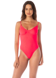 Coral Crush Celine Underwire One Piece