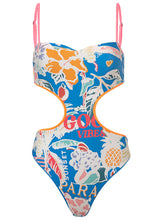 Load image into Gallery viewer, Ocean Blue Maui Cut Out One Piece
