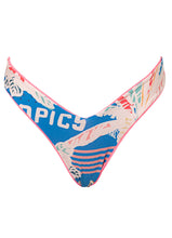 Load image into Gallery viewer, Taffy Pink Valerya Regular Rise Double V Bikini Bottom
