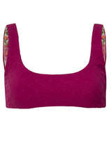 Load image into Gallery viewer, Bom Bom Pink Rebel Sporty Bralette Bikini Top

