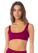 Load image into Gallery viewer, Bom Bom Pink Rebel Sporty Bralette Bikini Top
