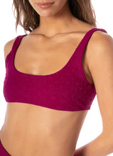 Load image into Gallery viewer, Bom Bom Pink Rebel Sporty Bralette Bikini Top
