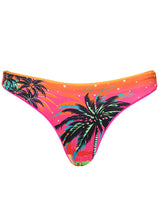 Load image into Gallery viewer, Poppy Pink Iconic Regular Rise Thin Side Bikini Bottom
