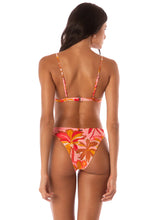 Load image into Gallery viewer, Pink Palms Sahara Fixed Triangle Bikini Top
