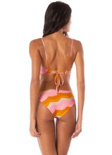 Load image into Gallery viewer, Paradiso Waves Sublimiring Regular Rise Classic Bikini Bottom
