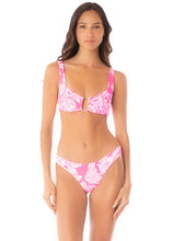 Load image into Gallery viewer, Pink Blossom Dixie U Wire Bralette Bikini Top
