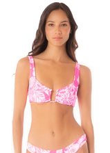 Load image into Gallery viewer, Pink Blossom Dixie U Wire Bralette Bikini Top
