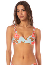 Load image into Gallery viewer, Floral Sky Nalai Sporty Bralette Bikini Top
