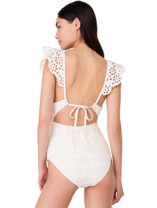 Ruffle V-Wire one Piece Swimsuit