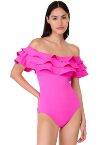 New York Ruffle One Piece Swimsuit