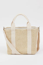 Load image into Gallery viewer, Modern Straw Cooler Tote
