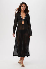 Load image into Gallery viewer, Skyhigh Long-Sleeve Mesh Maxi Dress Cover-Up
