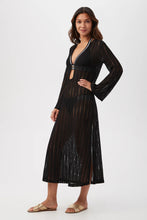 Load image into Gallery viewer, Skyhigh Long-Sleeve Mesh Maxi Dress Cover-Up
