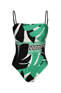 Sunshine 79 Monstera Bandeau One Piece