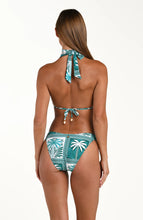 Load image into Gallery viewer, Patchwork Palms Halter Triangle Top
