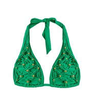 Load image into Gallery viewer, Seaweed Beaded Brynn Halter
