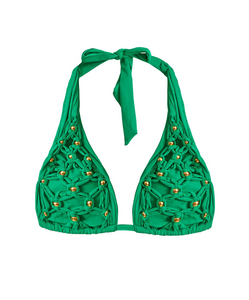 Seaweed Beaded Brynn Halter