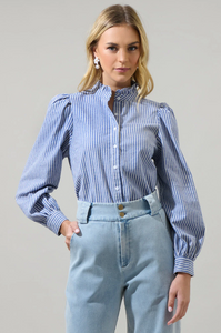 Sandy Striped Doris Button Down Shirt