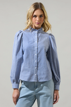 Load image into Gallery viewer, Sandy Striped Doris Button Down Shirt
