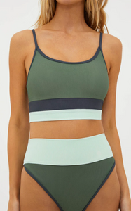 Eva Top Palm Paradise Colorblock