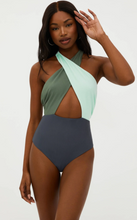 Load image into Gallery viewer, Jessica One Piece Palm Paradise Colorblock
