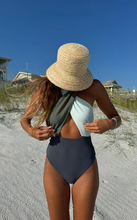 Load image into Gallery viewer, Jessica One Piece Palm Paradise Colorblock
