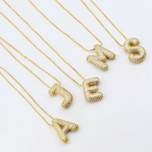 Gold Crystal Balloon Initials