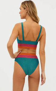 Heidi Bottom Sorbet Sea Colorblock Shine