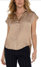 Load image into Gallery viewer, Button Front Dolman Sleeve Blouse
