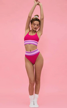 Load image into Gallery viewer, Mae Top Raspberry Color Block
