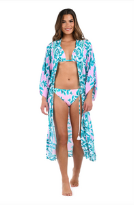 Opulent Front Tie Kimono
