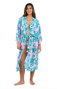 Opulent Front Tie Kimono