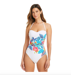The Living Is Easy Shirred One Piece
