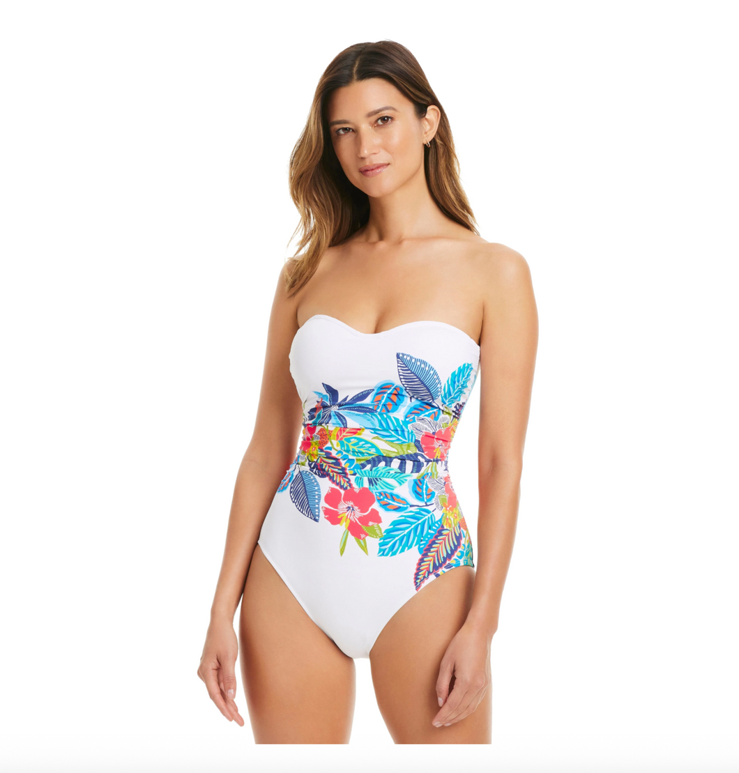 The Living Is Easy Shirred One Piece