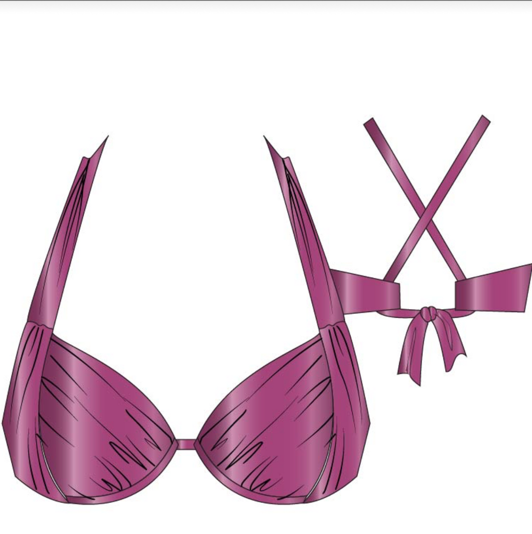 Earth Goddess Draped Underwire Bra