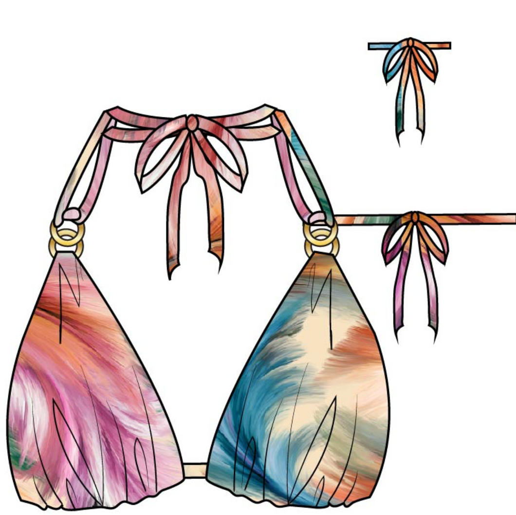 Feathered Impressions Halter Bra