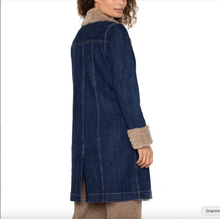 Load image into Gallery viewer, Sherpa Trimmed Notch Collar Jacket
