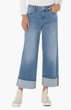 Load image into Gallery viewer, Morgan Cuffed Relaxed Fit Wide Leg Ankle Jeans
