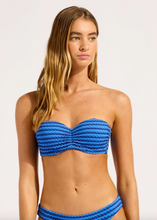Load image into Gallery viewer, Mesh Effect Bustier Bandeau Bikini Top
