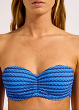Load image into Gallery viewer, Mesh Effect Bustier Bandeau Bikini Top
