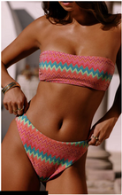 Load image into Gallery viewer, Kelsey Top Strawberry Ice Chevron
