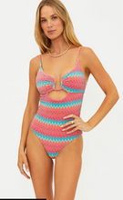 Load image into Gallery viewer, Lindy One Piece Strawberry Ice Chevron
