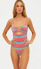 Load image into Gallery viewer, Lindy One Piece Strawberry Ice Chevron
