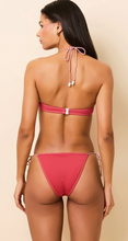 Load image into Gallery viewer, Solid &amp; Striped Harlow Bikini Bottom Seersucker Rooftop Red
