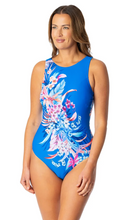 Load image into Gallery viewer, Jantzen Isla Flora Farrah High Neck One Piece
