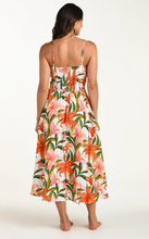 Load image into Gallery viewer, Halter Tie Front Midi Dress Vanilla Custard
