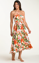Load image into Gallery viewer, Halter Tie Front Midi Dress Vanilla Custard
